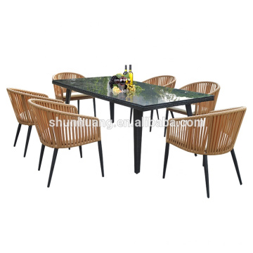 Outdoor rattan furniture wicker rattan dining sets chair and table